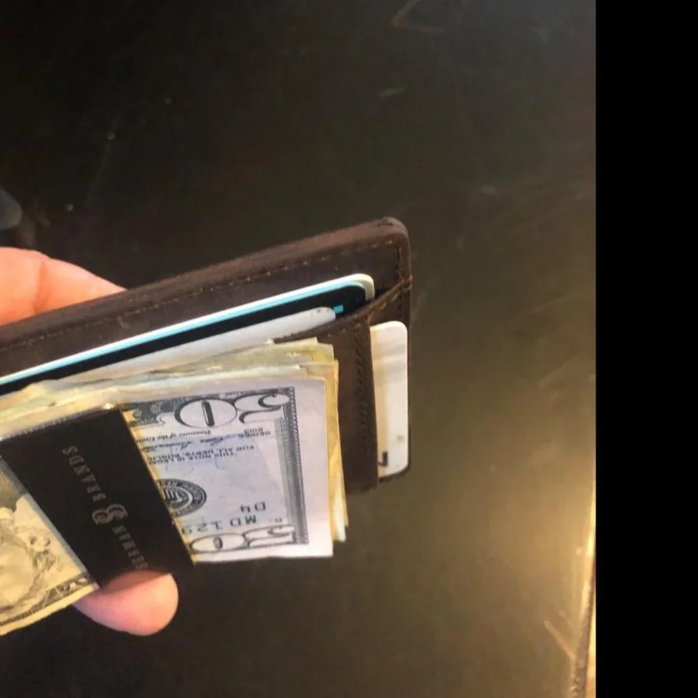Mens Wallets slim Front Pocket RFID Blocking Card Holder Minimalist Mini